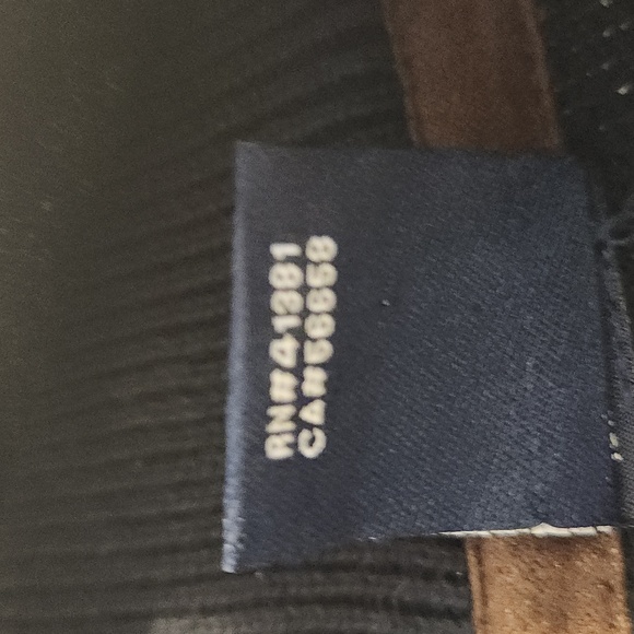 Chaps Zipper Sweater Vest Mrn's Black/Brown accents  with pockets XLarge - Picture 11 of 12